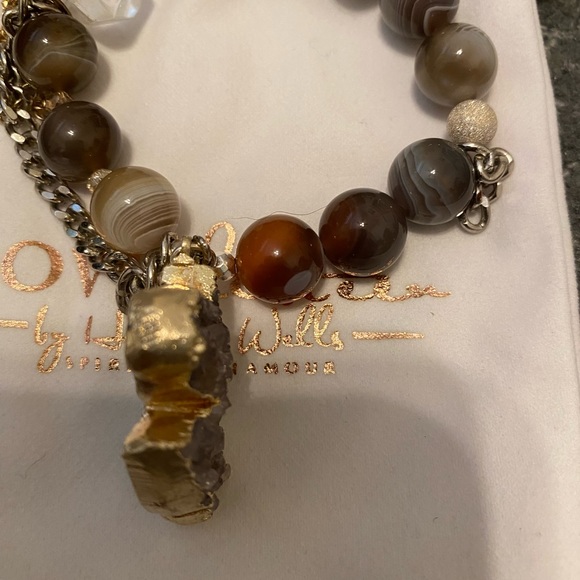 Love thirteen Bracelet with purple crystal unicorn - Picture 4 of 6